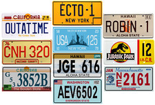 Set of 10 USA License Plates