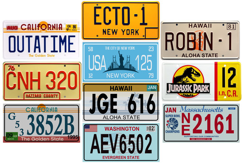 Set usa license - usa, plates