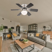 Deckenventilator Beleuchtung Zugschalter Wohnzimmer Lampe Wärme Rückgewinnung