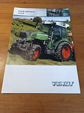 Prospekt Fendt 200 Vario V F P Broschüre Traktor Schlepper U