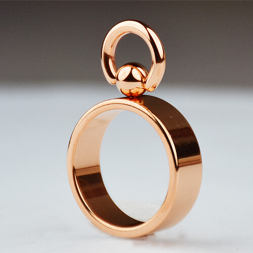 Rosegold bdsm finger ring - bdsm, der