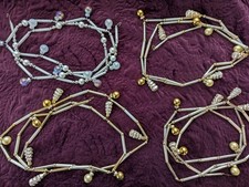 Christbaumschmuck Glas 4 Ketten Girlanden Gablonz oder Inge Glas