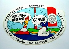 Werbe-Aufkleber ELNA Funk und