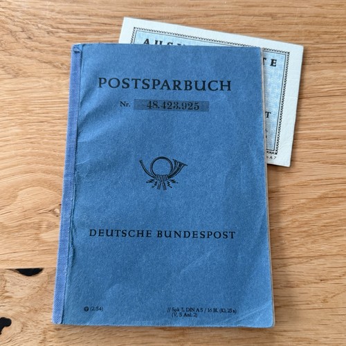 Sparbuch 1955 deutsche - sparbuch,