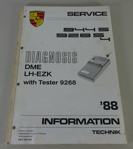 Workshop manual porsche 944 - workshop,
