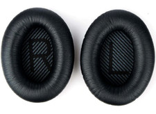 2x Kunstleder Ohrpolster für Bose Quietcomfort 35 QC35 II QC 45 Kopfhörer