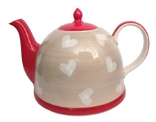 Marken Keramik Teekanne Herzen