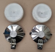 2 Stück runde AKA Nebelscheinwerfer verchromt,DDR,IFA