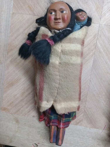 Vintage skookum indianer puppe - skookum,
