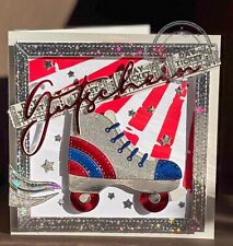 Gutschein Grußkarte handgemacht Musical Starlight Express personalisiert Unikat