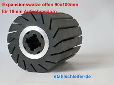 Expansionswalze offen, Satinierwalze, Schleifrolle, 90x100 mm, Satiniermaschine