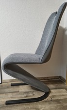 4 beqeme gepflegte Schwingstühle, grau, echter Hingucker 