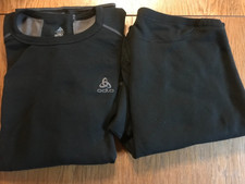 Odlo Thermoshirt Langarm + Thermohose XXL schwarz Skiurlaub Winter (Nr. 1)