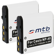 2 Akkus NP-40 für SilverCrest