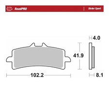 Moto-Master Bremsbelag RoadPRO
