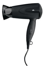 OK. OHD 1222 B Reisehaartrockner Schwarz (1200 Watt) HAARTROCKNER Fön