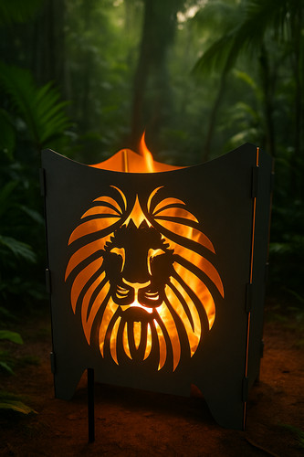 Feuerkorb löwe 50cm - löwe,