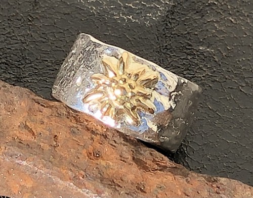 Edelweiß ring 925 silber 750 - 925,
