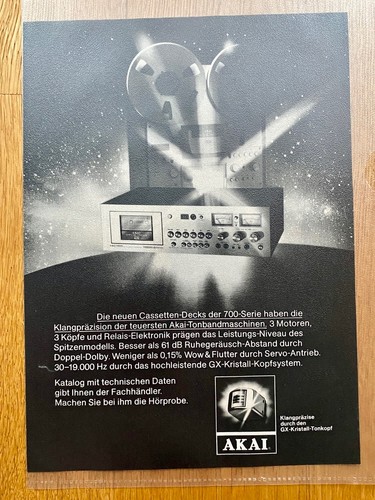 Akai cassettendeck 700 - akai, 700-serie