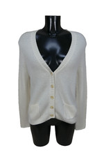 Allude Damen Cashmere Strickjacke  Gr L Beige ( S 9033 R)