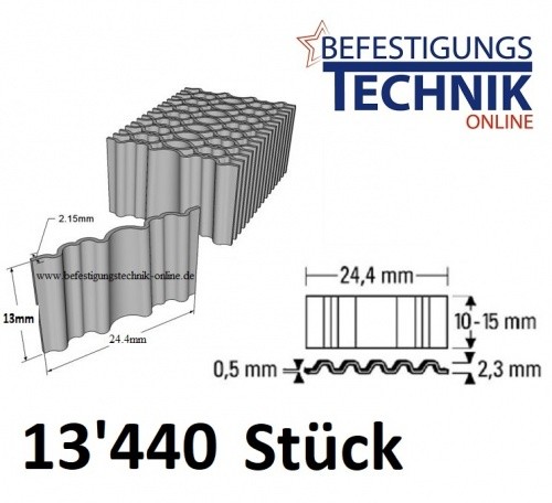 Wellennägel wn09bk 25x09mm - wellennägel,