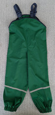 NEU! Regenhose PLAYSHOES Kinder Matschhose Latz Hose Gr. 104 grün + Reflektion❤️