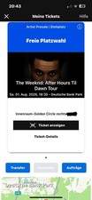 The Weeknd Frankfurt 01.08.2026 Ticket GOLDEN CIRCLE RECHTS