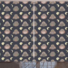 Eule Rustikale Gardine