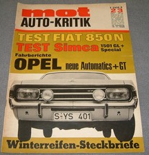 MOT 23/68 Opel Rekord C, GT