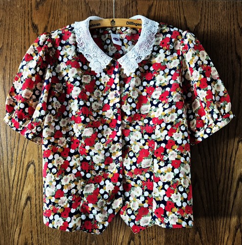 Vintage bluse blumen - vintage,