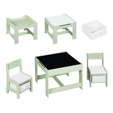 3-tlg. Kindertisch Set mit 2