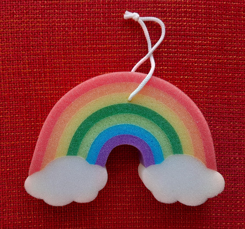 Duschschwamm bunter regenbogen - bunter,