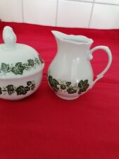 Kahla Porzellan Weinlaub DDR Zuckerdose Milchkännchen Ostalgie 