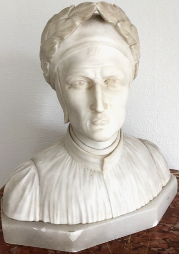 Skulptur dante alabaster - skulptur,