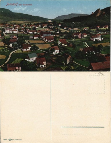 Ansichtskarte jonsdorf mit - ansichtskarte,