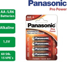 60 x Panasonic Alkaline Pro