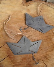 2 Hänger Boot mit Anker Zink