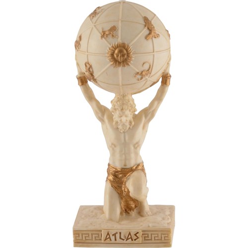 Miniatur weiß gold atlas - weiß-gold,