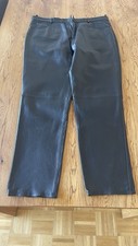 John F. Gee Lederjeans Lederhose Gr. 58 Schwarz Bluf
