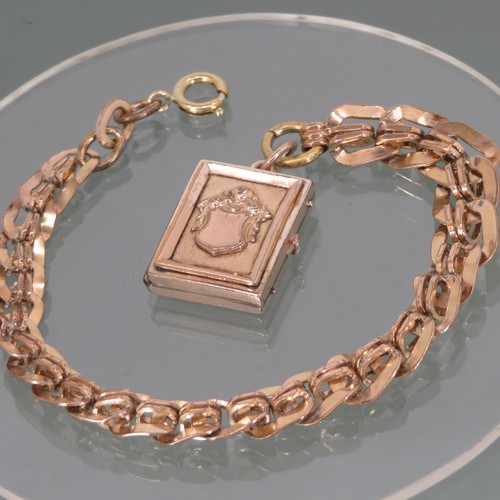 Uhrenkette mit medaillon - mit, gold