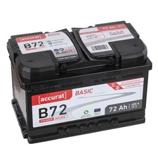 Accurat 12V 72Ah Autobatterie