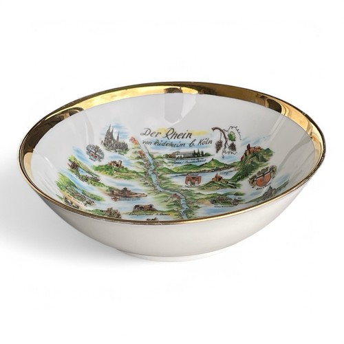 Vintage porzellanschale rhein - vintage,