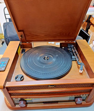 Dual Stereo Nostalgie-Komplettanlage Plattenspieler CD Cassette MP3