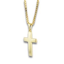 Venezianer Kreuz Gold Kette 333 8 Kt Gelbgold Anhänger Goldkette Wert 990,-