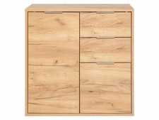 Livarno Home Verona Kommode Sideboard Eichenoptik 80 x 80 x 35 cm