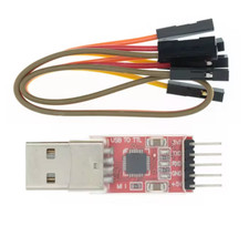CP9102 HW-598 USB-zu-TTL Konverter Adapter+Kabel Wandler UART Seriell 3,3V /5V