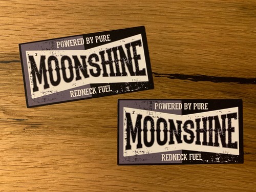 Moonshine aufkleber sticker - moonshine,