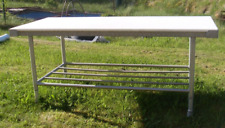 Zerlegetisch Arbeitst Metzgertisch Wirktisch SCHNEIDPLATTE  OUTDOOR Alugestell