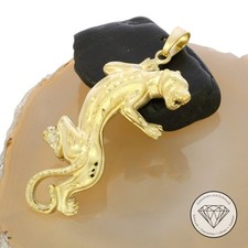 SONDERAKTION WERT 1.770,- Panther Cat Anhänger 333 Gold 8k 8 KT massiv XXYY