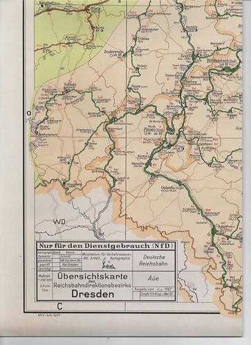 Eisenbahnstreckenkarte